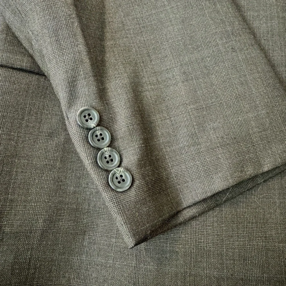 Lauren Ralph Lauren Suit Jacket Men 46L Brown Glen Plaid 100% Wool Blazer Canada